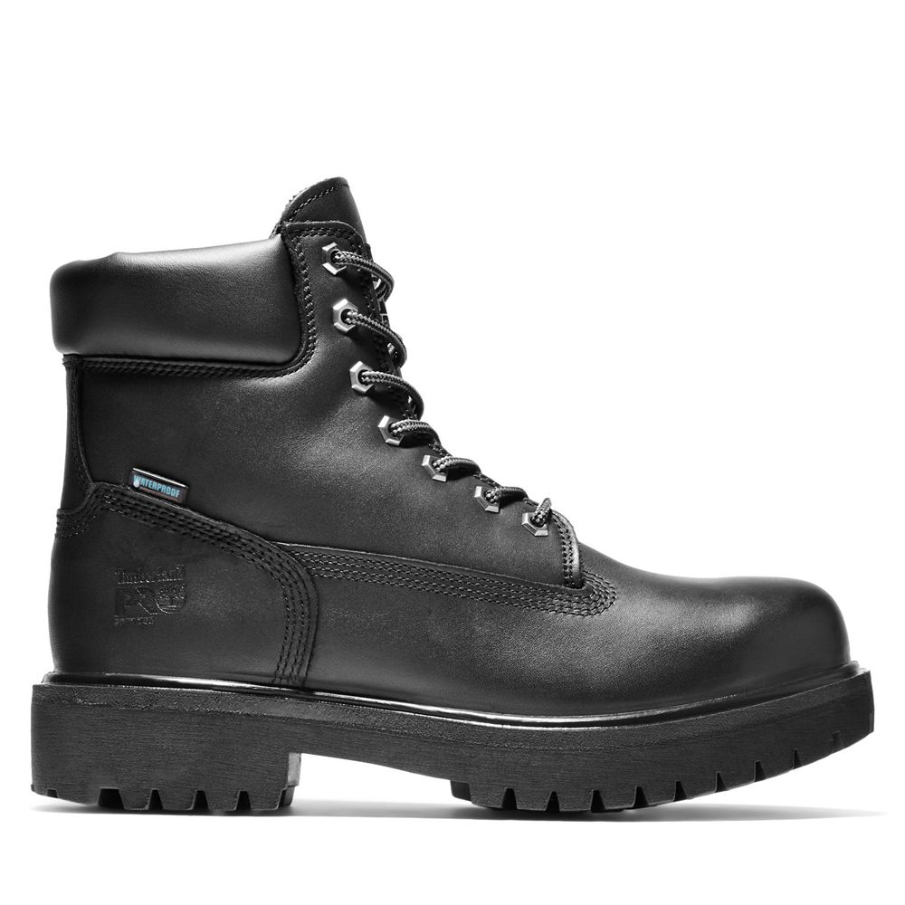 Timberland Pro Μποτακια Ανδρικα Μαυρα - Direct Attach 6" Soft Toe - Greece 5976314-GB